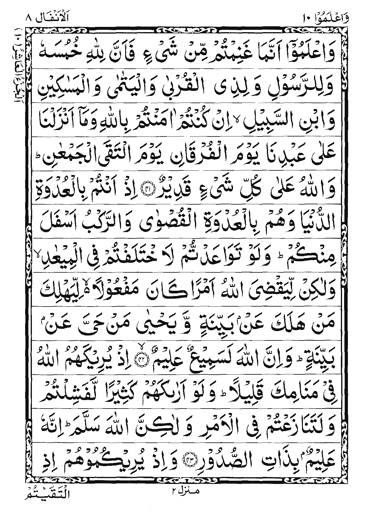 Surah Al-Anfal Page 8